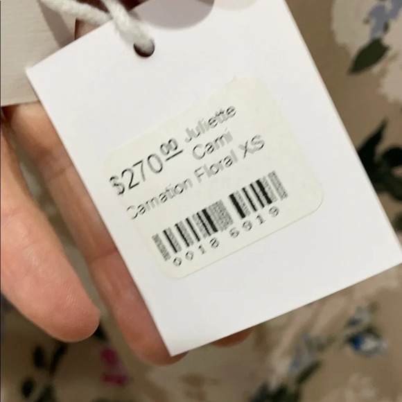 CAMI NYC Juliette Silk Carnation Floral Camisole - Picture 6 of 10